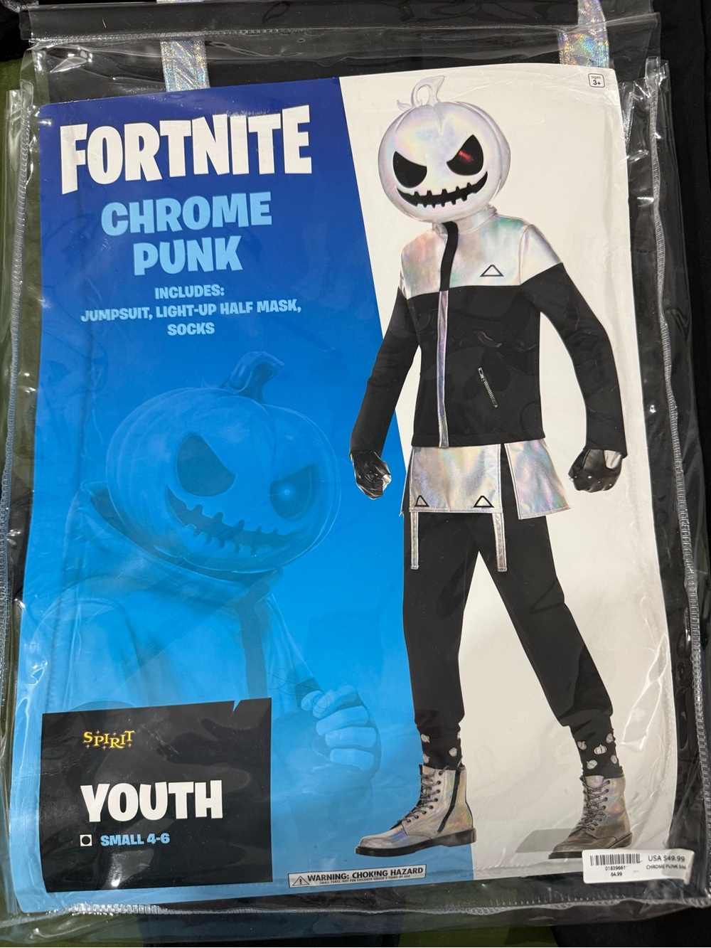 Fortnite - Youth Chrome Punk Costume